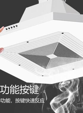 棋牌室新款吸烟灯空气净化器直净外排式吸烟灯管道抽烟排烟抽风机