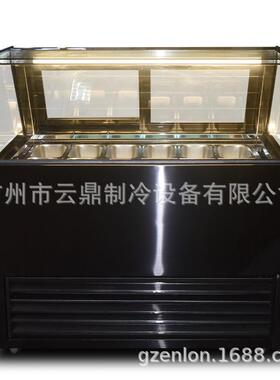 厂家供应12盘直角雪糕柜gelatodisplays110V冰淇淋展示柜