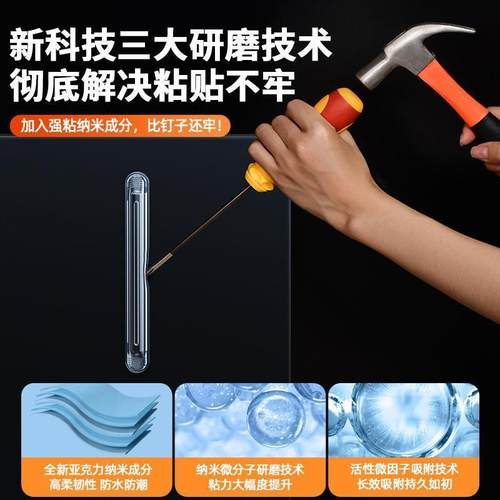 日本防撞贴门把手保护垫硅胶条衣柜门背后门档窗户马桶盖静音防碰 - 图2