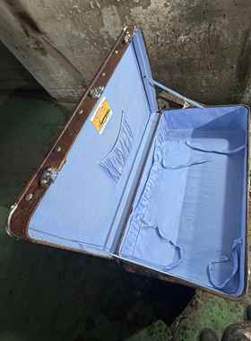 老上海老式行李箱旧皮箱覆古摄影道具盒中华民国怀旧旧物装饰怀旧