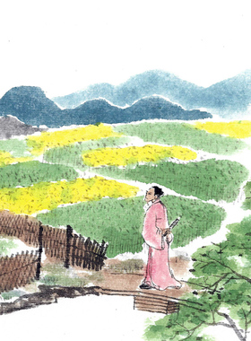青澍水墨风景系列【小满】限量签章版画 新中式装饰带装裱