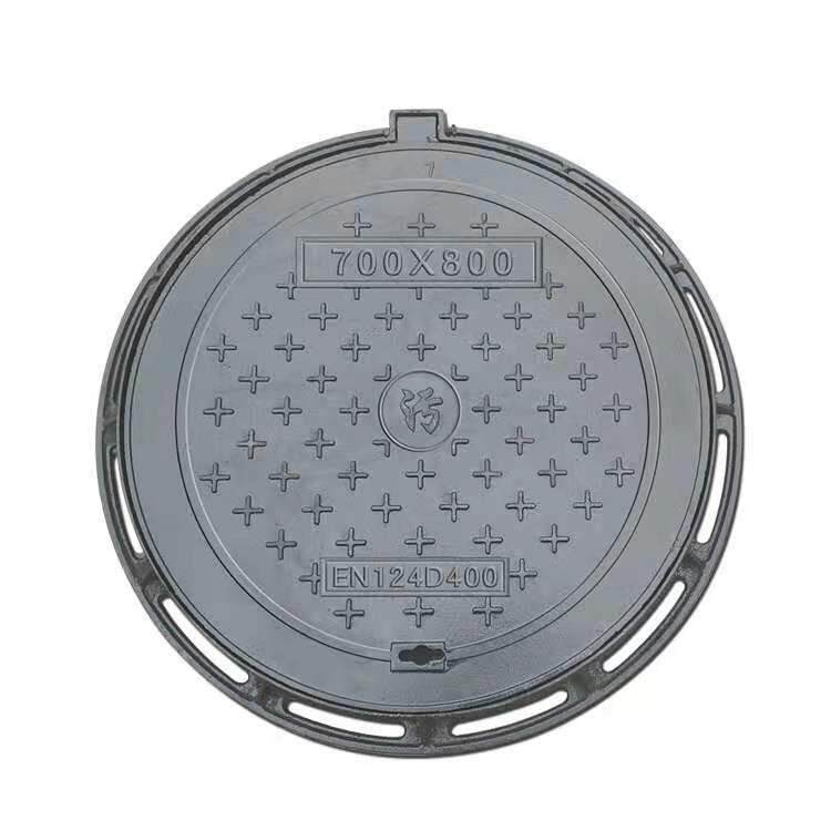 Ductile iron round 750 high pressure China Unicom manhole cover heavy cast iron manhole cover D400 anti-settlement load-bearing well