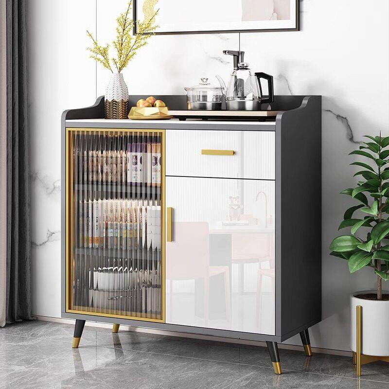 岩板餐柜现代简约客厅小户型储物收纳玻璃门实木饭厅玄关茶水柜,淘宝优惠券,粉丝福利购,淘宝优惠卷