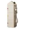Household gap storage rack cream style gap storage cabinet student study floor hole board rotating bookshelf