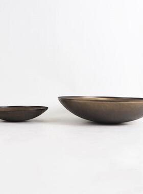 新楼中式仿铜色永生古苔藓MC-TY-75盆景微景观酒店售桌处餐软装配