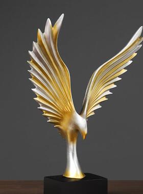 厂家大鹏展翅树脂小摆件创意欧式家居客厅办公室装饰品工艺品礼品