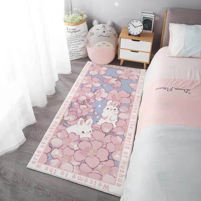 ins风卧室地毯少女长条毛绒飘窗垫客厅儿童房床边毯房间装饰地垫,淘宝优惠券,粉丝福利购,淘宝优惠卷