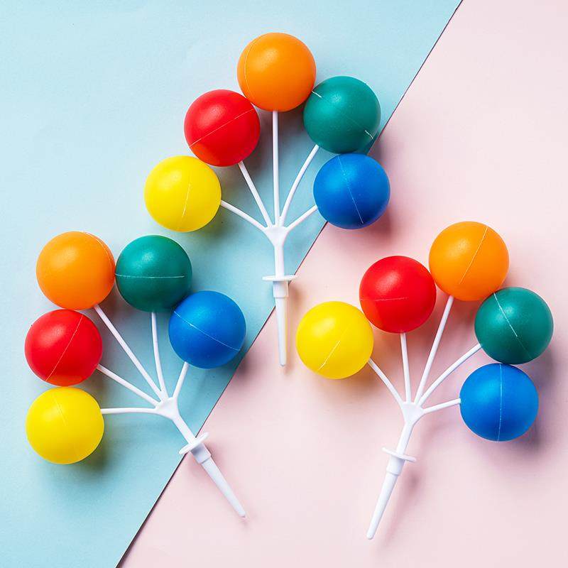 网红塑料彩色气球烘焙蛋糕装饰摆饰生日派对甜品台纸杯插件包邮,淘宝优惠券,粉丝福利购,淘宝优惠卷