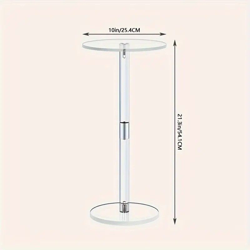 透明茶几亚克力边几北欧简约创意时尚角几现代小圆桌小空间饮料桌,淘宝优惠券,粉丝福利购,淘宝优惠卷