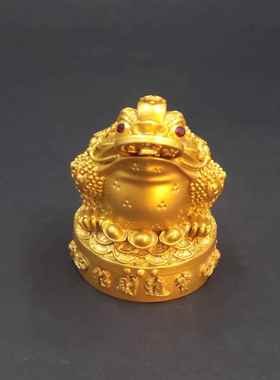 沙金金蟾三脚蟾蜍开业财富金蟾摆件家居装饰工艺品金蟾厂家