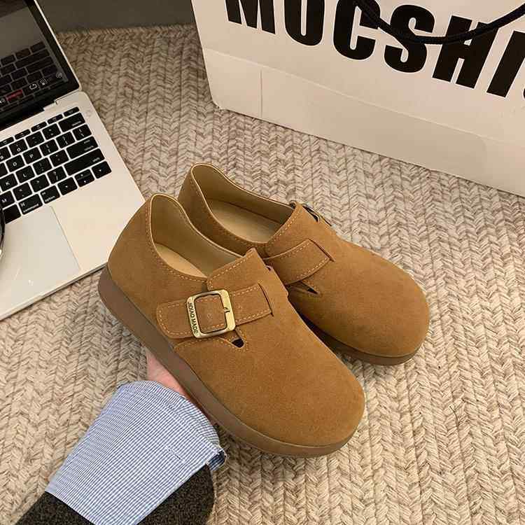 全包勃肯鞋女2026年春季新款懒人一脚蹬豆豆鞋平底孕妇单0122w,淘宝优惠券,粉丝福利购,淘宝优惠卷