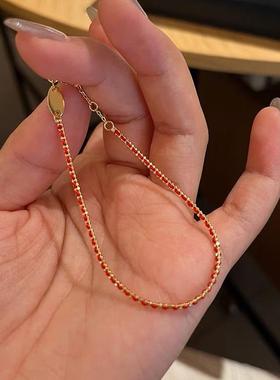 本命年推荐法国红绳编织手链手链