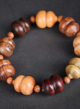 Buddha Bead Mala Prayer Gourd Pendant Hand String Jewelry