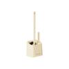 Toilet brush, home bathroom toilet brush with head turned up and dead corner, no punching, wall-mounted toilet cleaning brush with base