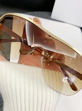 太阳眼镜太阳镜ins连体太阳眼镜