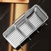 Chopstick cage wall-mounted 304 stainless steel kitchen drain storage box chopstick tube household spoon chopstick cage storage rack