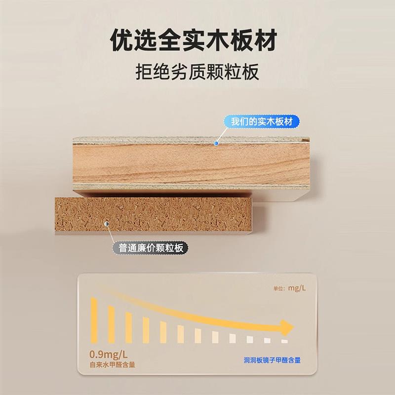 Hole board full-length mirror integrated home wall full-length mirror custom porch storage rack wall-mounted coat rack full-length mirror