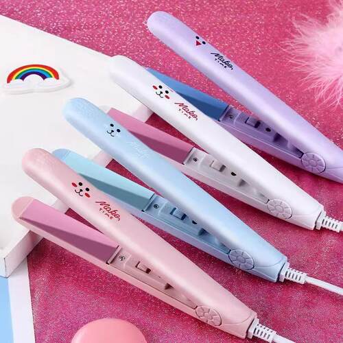 Fashionable mini hair straightener and curler, perfect for c - 图2