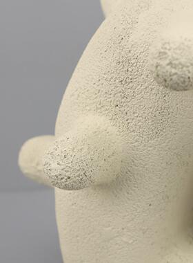 现代约多刺波点几半圆形树脂件摆简客厅玄关1019书房样板房何家居