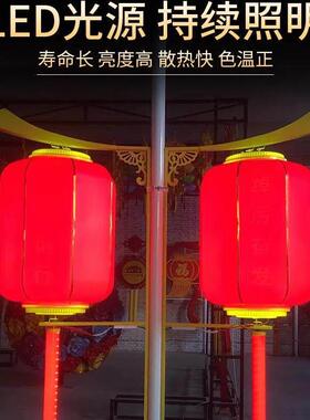 LED中国结路灯路灯杆装饰景观灯国红旗发光太阳能灯笼灯箱广告牌