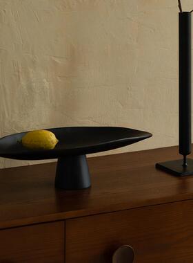 侘寂风中式水果盘茶几盘家用客厅轻奢高级感零食托盘点心碟子摆件