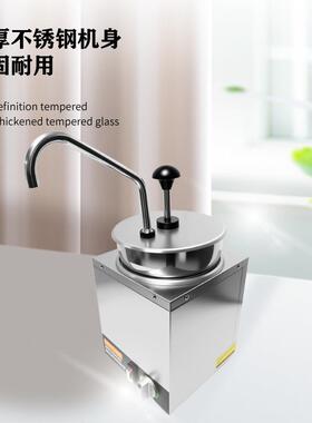 电酱泵芝士酱汁泵奶酪加热恒温器4L果糖挤按压器保温桶分发机厂家