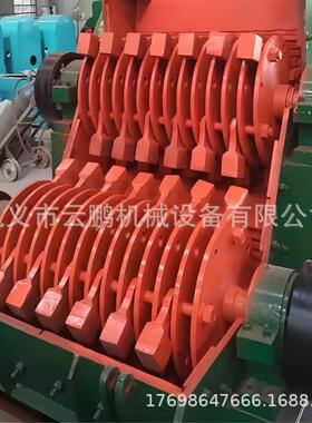 干湿物料双转子打砂机 双级湿料石英石无筛底制砂机电石渣粉碎机