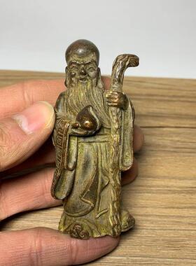 仿古镀铜 古玩佛像摆件福禄寿禧财五星五福临门古法铸造新品包邮