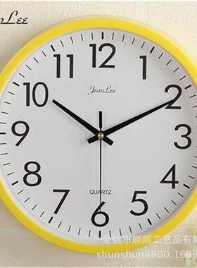 10 inches silent wall clock bed living room colorful挂钟单面