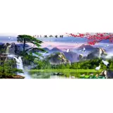 Mona Lisa Cross Emelcodery Новая гостиная значительная приветственная сосна упрощенная современная вода Shengcai горная вода висящая картина