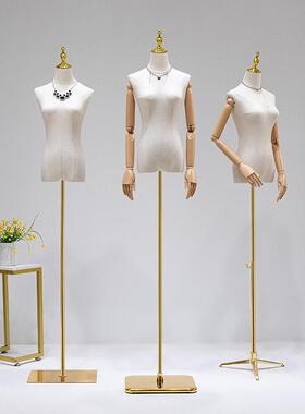 服装店模特道具女半身人台女装衣服婚纱人偶假人体模特展示架