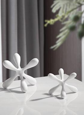 约现代意几何分子处球压书纸镇摆件创样简板间售楼书DS8587X房桌