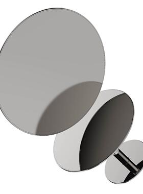 K00.2OMFRTECH家居流光品精抛不锈钢心高脚点O盘软装饰金属果盘