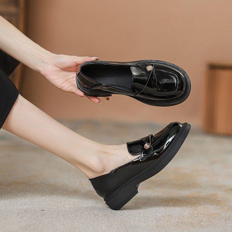 超纤内增高小皮鞋女2026新款秋季英伦风小个子豆豆鞋子厚底乐福鞋,淘宝优惠券,粉丝福利购,淘宝优惠卷