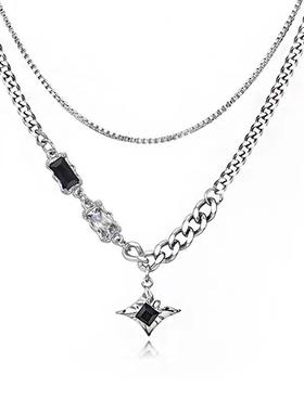 项链嘻哈设计小众个性配饰项链