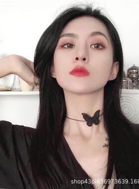 Three-dimensional Butterfly Necklace Niche Design Choker Col