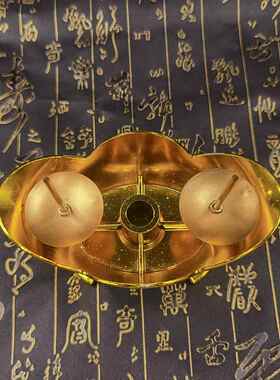 加厚合金元宝烛台可两用烛台清明家用插香插蜡烛