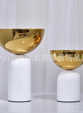 现代简约大理石花瓶花器客厅插花电视柜创意摆设餐桌面装饰品摆件