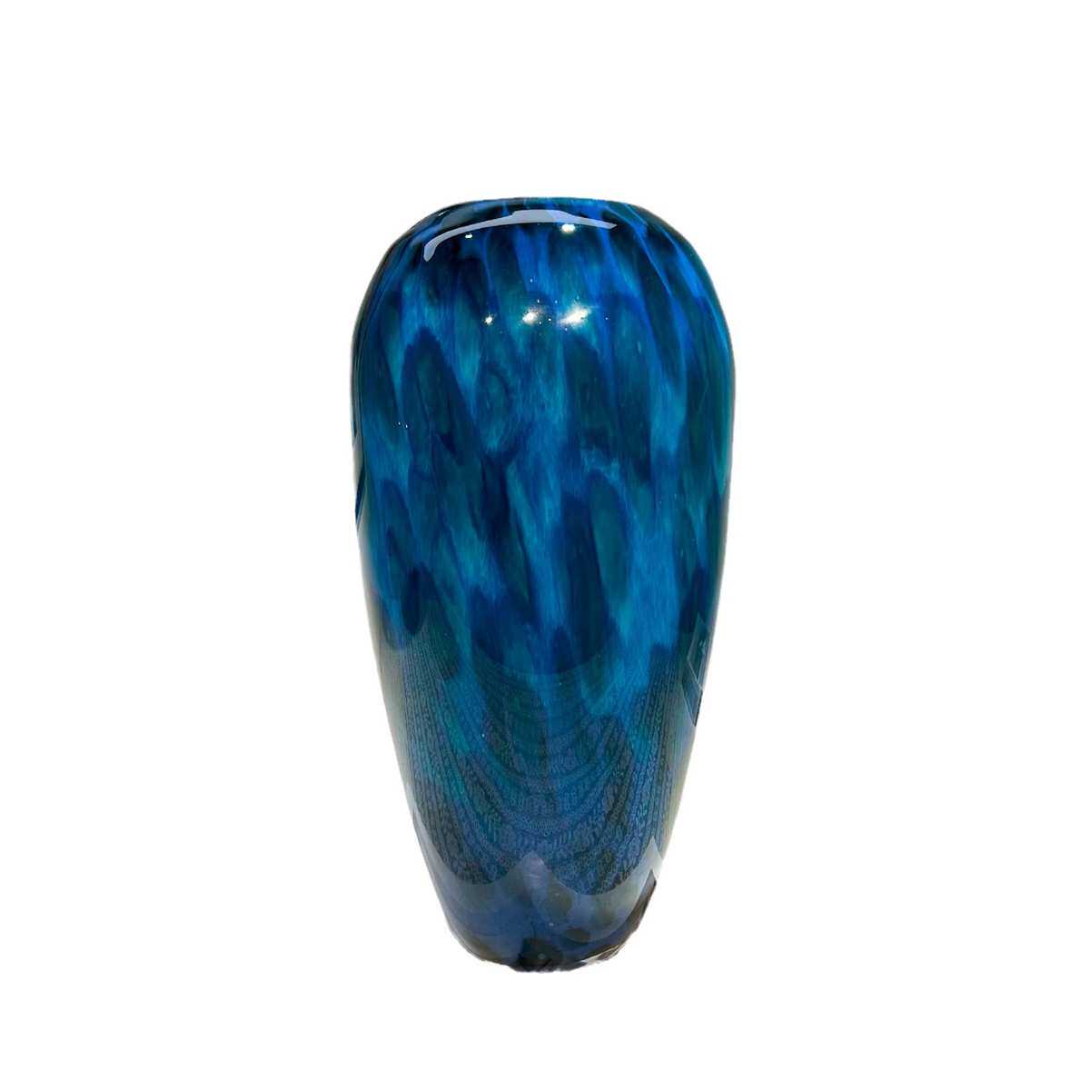 新中式孔雀翎手工大口径琉璃花瓶电视柜博古架高级样板间创意摆件,淘宝优惠券,粉丝福利购,淘宝优惠卷