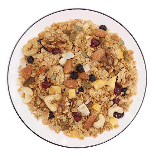 懿家 坚果烤燕麦片低温烘培即食干吃酥脆水果拌酸奶零食500克罐装,淘宝优惠券,粉丝福利购,淘宝优惠卷