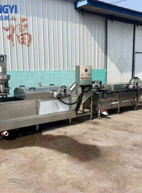 全自动墨鱼丸成型蒸煮设备肉丸定型熟化机青鱼丸子成套加工流水线