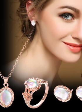 Combination Set Fashion Necklace Earnail Ring Set戒指套装