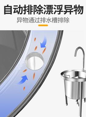 不锈钢洗米机商用全自动水压式大型淘米机黄豆豆子清洗机