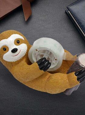 跨境新品树懒胶带切割器可爱文具环氧树脂带座饰品摆件可携式胶纸