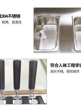 博畅商用立式软冰淇淋机跨境出口雪糕机三头双压缩机三色甜筒机CE