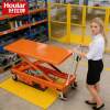 Ready supply MN-C501 large table electric platform vehicle rechargeable lifting mobile hydraulic electric lift vehicle
