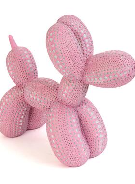 创意波点气球狗摆件客厅酒柜家居装饰品现代简约玄关橱窗网红摆设