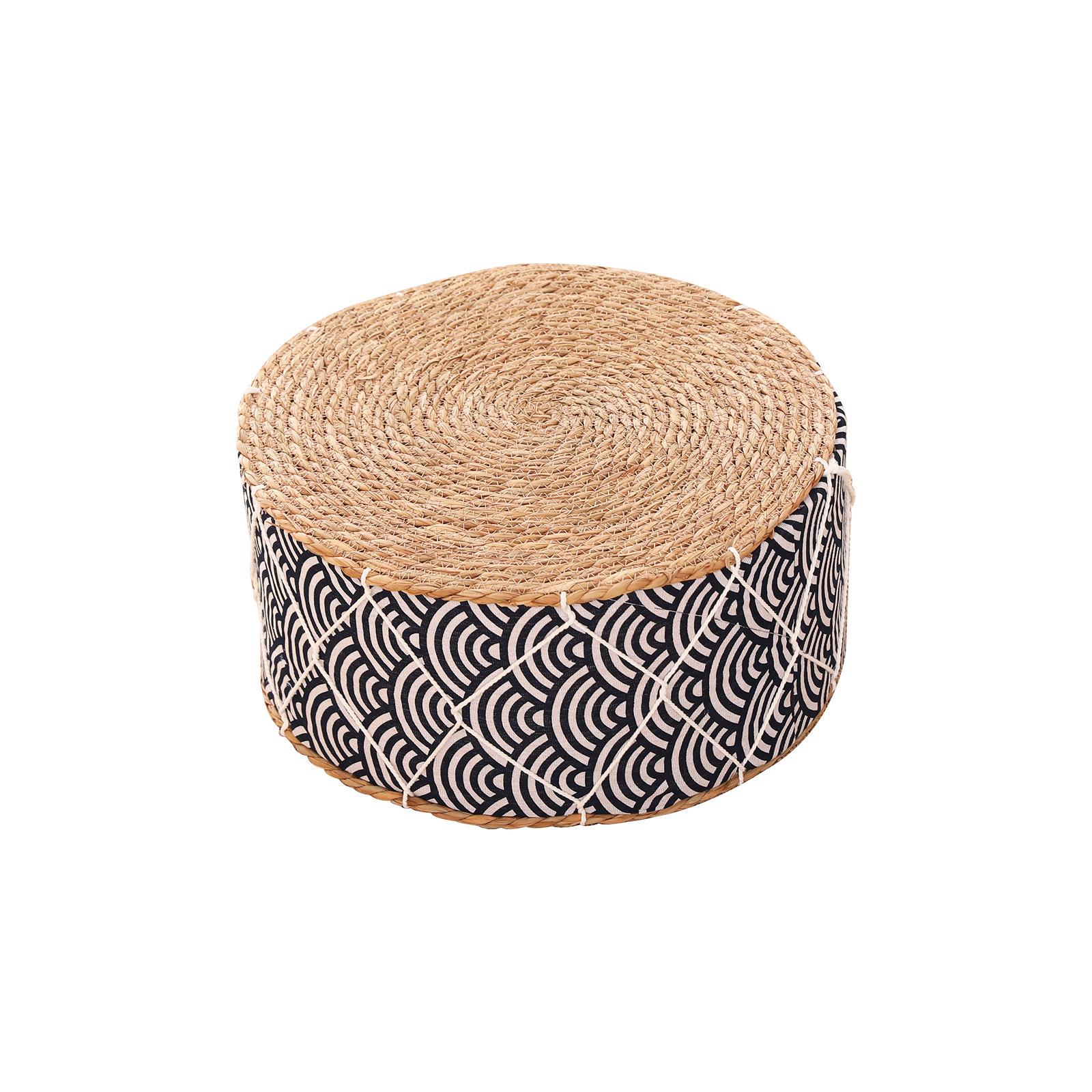 Straw mat thickened futon tatami seat pier floor pier mat woven cushion floor mat living room bay window home