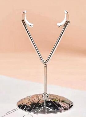 水晶底座菱形片矿石支架原石玉石奇石摆件展示架台跨境厂家