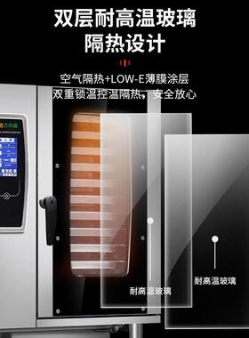 牌万能蒸烤箱商用电热大型电烤箱六层十层大容量多功能蒸烤箱